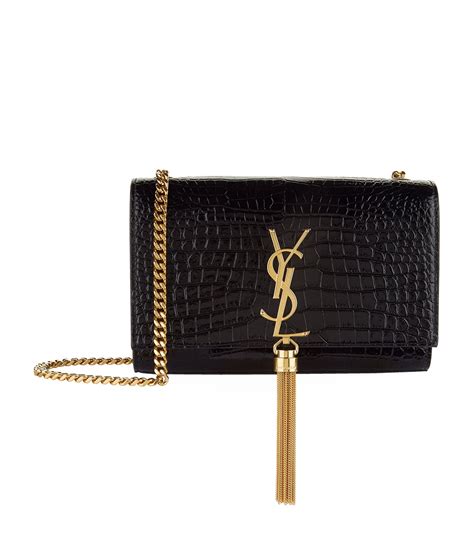 ysl tassel bag crocodile|Saint Laurent Kate Medium Tassel YSL Crossbody Bag in Croc .